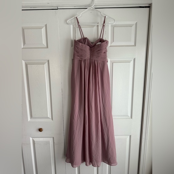 David’s Bridal Bridesmaid Gown - Mauve, Sz 4 - Picture 2 of 3